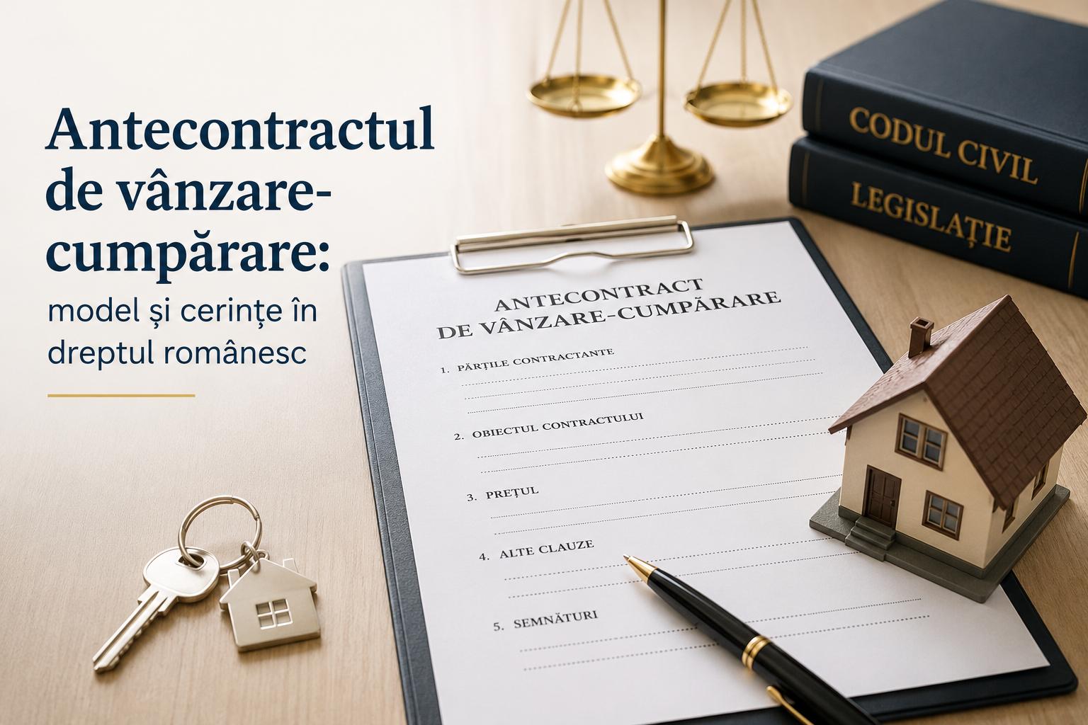 Antecontractul de vânzare-cumpărare: model și cerințe în dreptul românesc