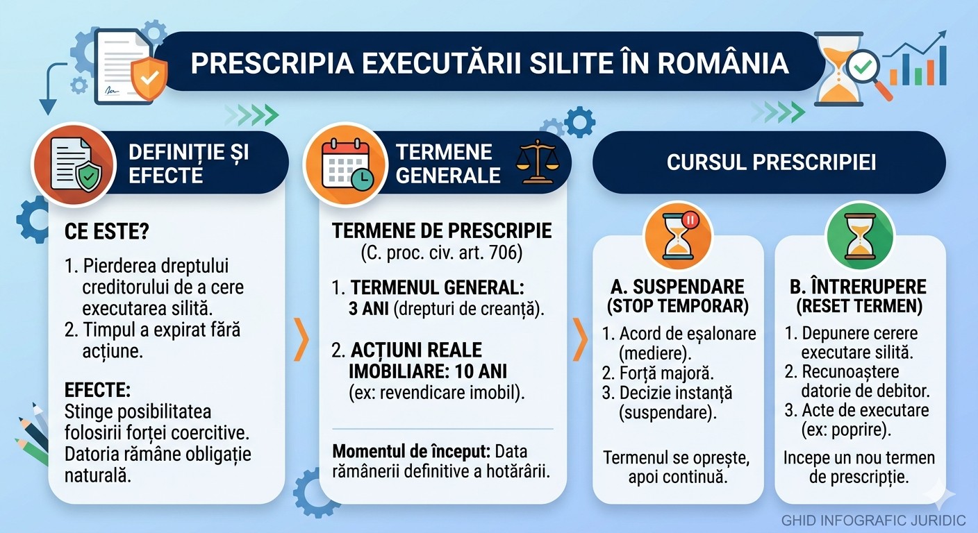 Prescripția executării silite în România: principii și reguli practice